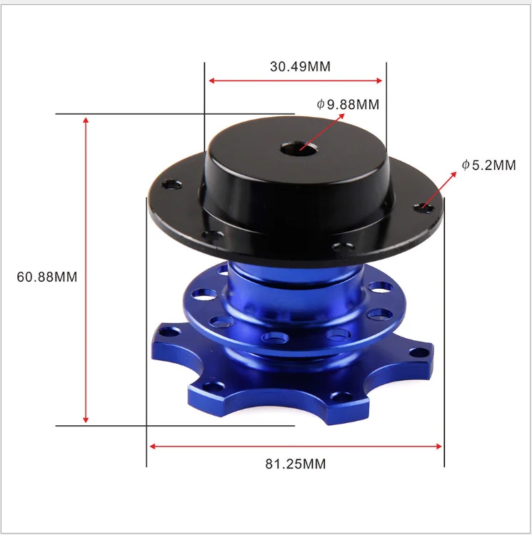 Wholesale Release Steering Wheel Hub Adapter,6 Hole Steering Wheel Quick Release Disconnect Hub Adapter Kit