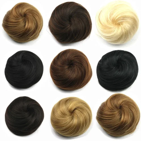 Factory wholesale fashionable synthetic hair bun hair donut bun