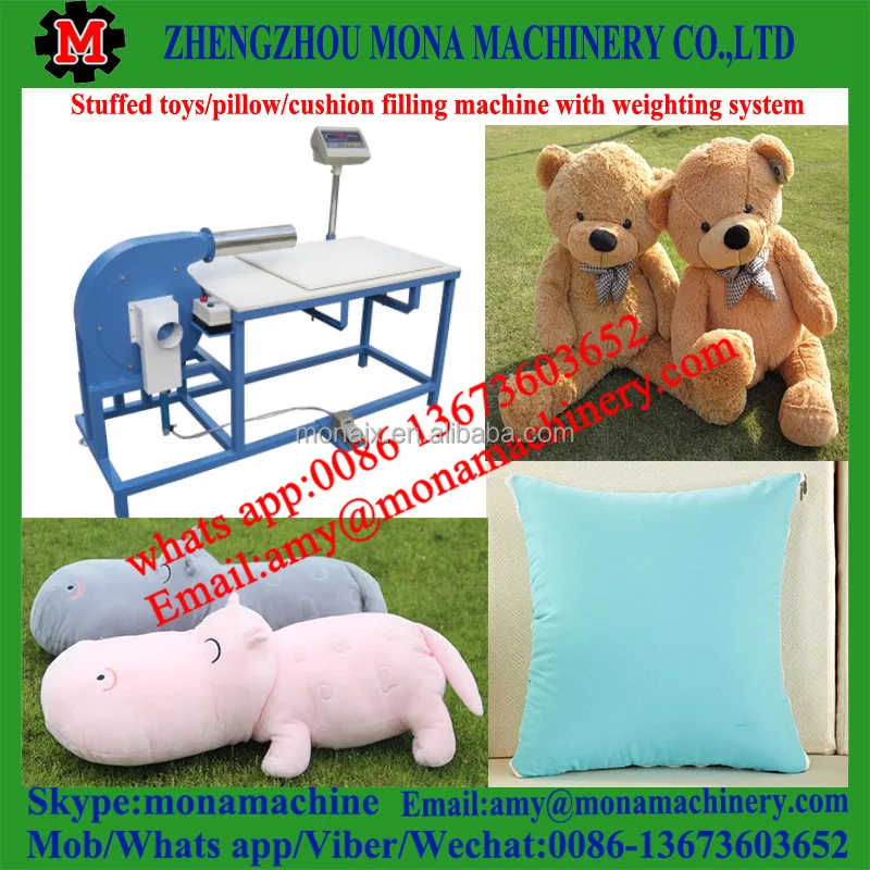 Automatic Ball Fiber Pillow Filling Cushion Stuffing Machine Wool Fiber Carding Machine price