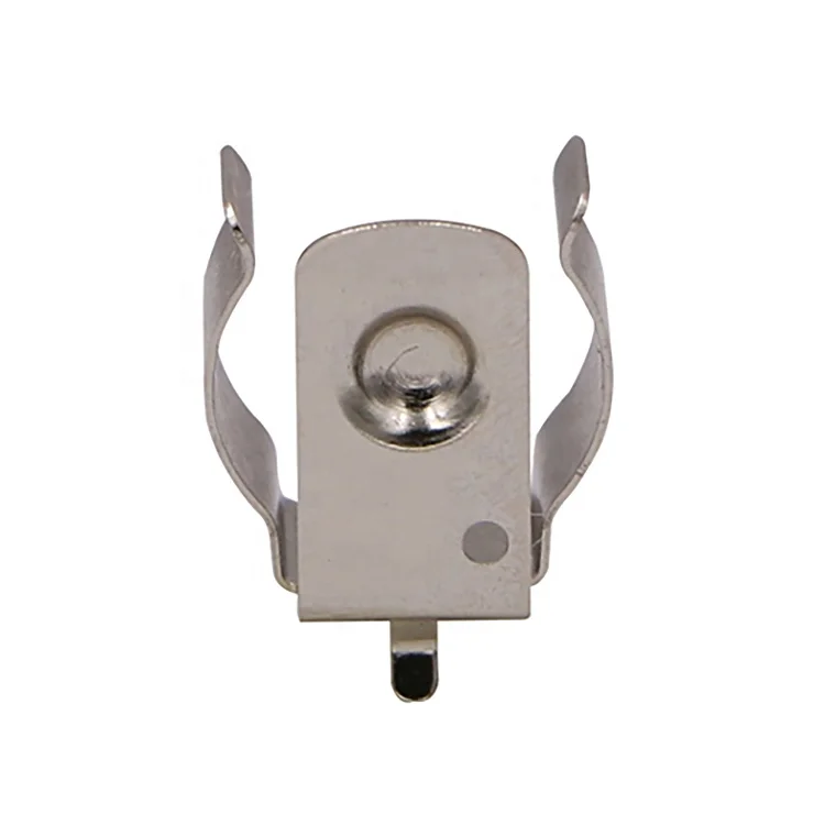 THM AA, CR2 Battery Holder RoHS Nickel Plated Spring Steel 14250, 14250 Battery Clip