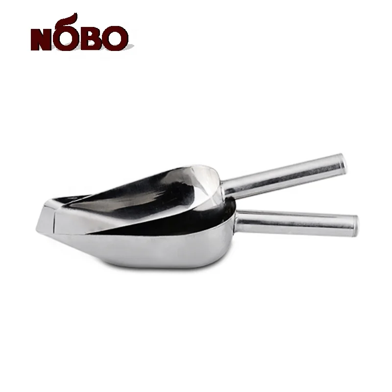 Factory cheap bulk barware kitchen multiuse coffee tea scooper stainless steel measuring ice scoop shovel for custom