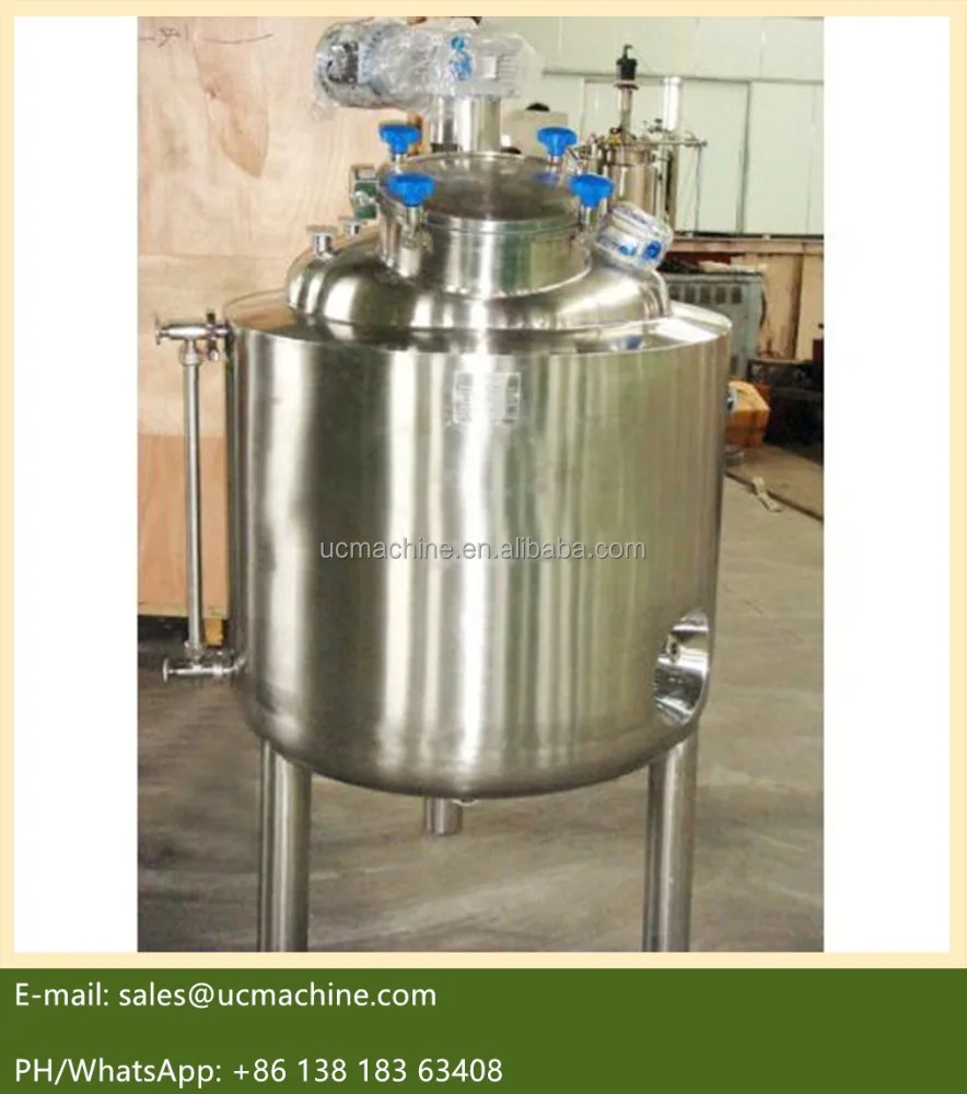 steam jacketed tank stainless steel industrial tank mixer