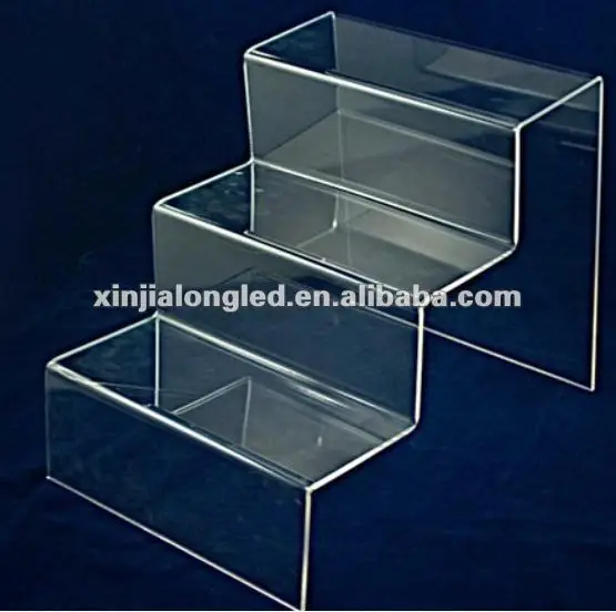 Acrylic Display Rack 3 Tier Clear Acrylic Retail Display Acrylic Product Display Staircase