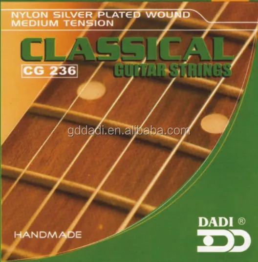 
DADI student nylon sliver plated wound hard tension classical guitar string set for wholesale 