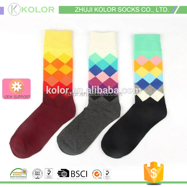 KOLOR-D-1121 mens and children socks in zhuji