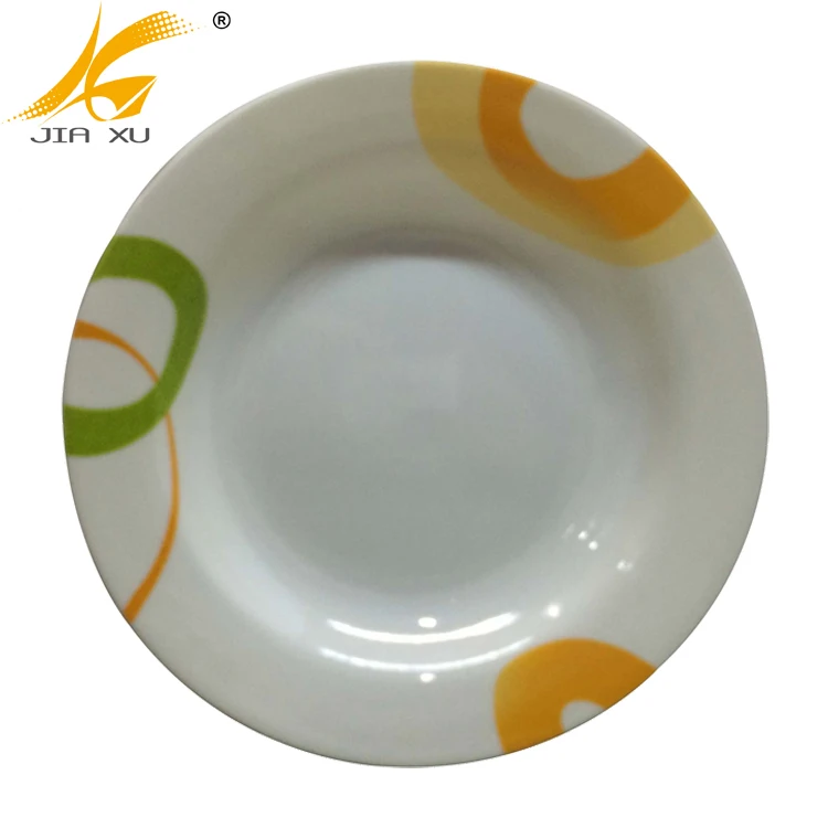 good quality melamine dinnerware deep dishes soup plate custom design  CMYK printing