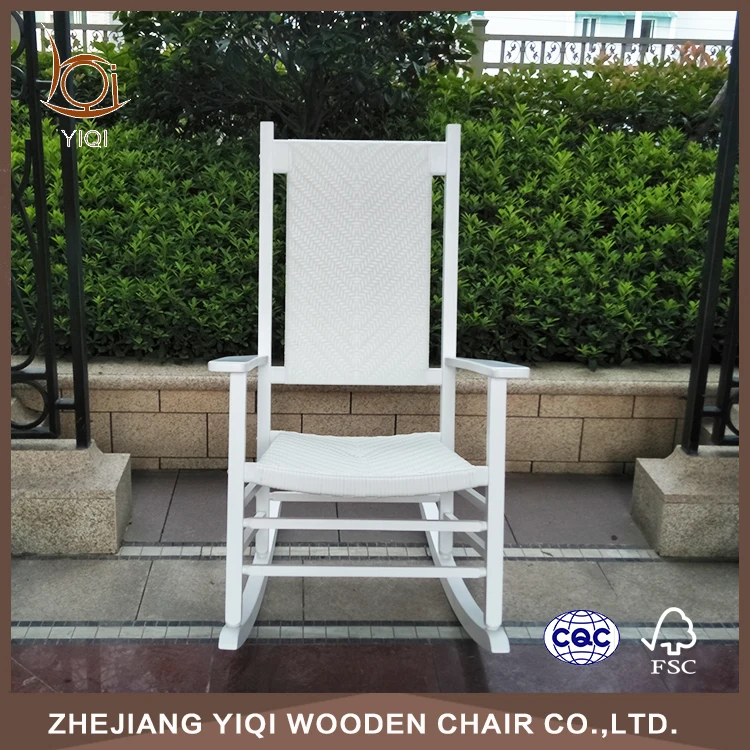 
Knit Rattan Hardwood Rocking Chair 