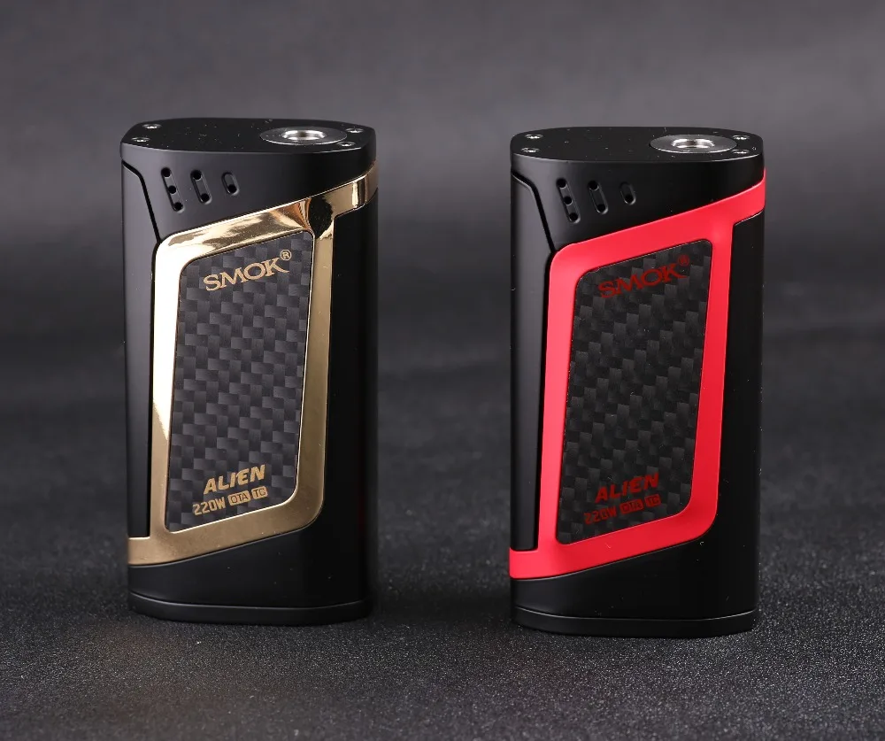 
Newest SMOK Alien Kit 220W Alien TC Mod with TFV8 Baby top filling sub ohm tank cool design Alien ecig starter kit 