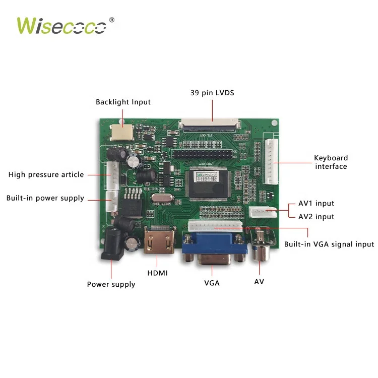  39 pin ips tft ЖК-панель управления lvds сенсорный экран для проектора планшет 7 дюймов дисплей