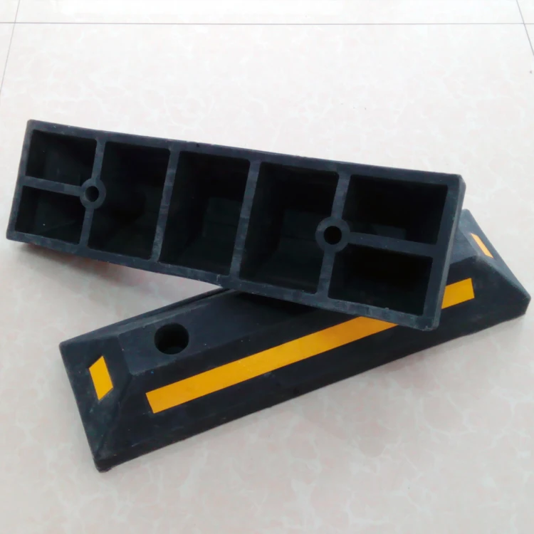 high quality Parking lot highway rubber Wheel Stopper car Wheel Locator
