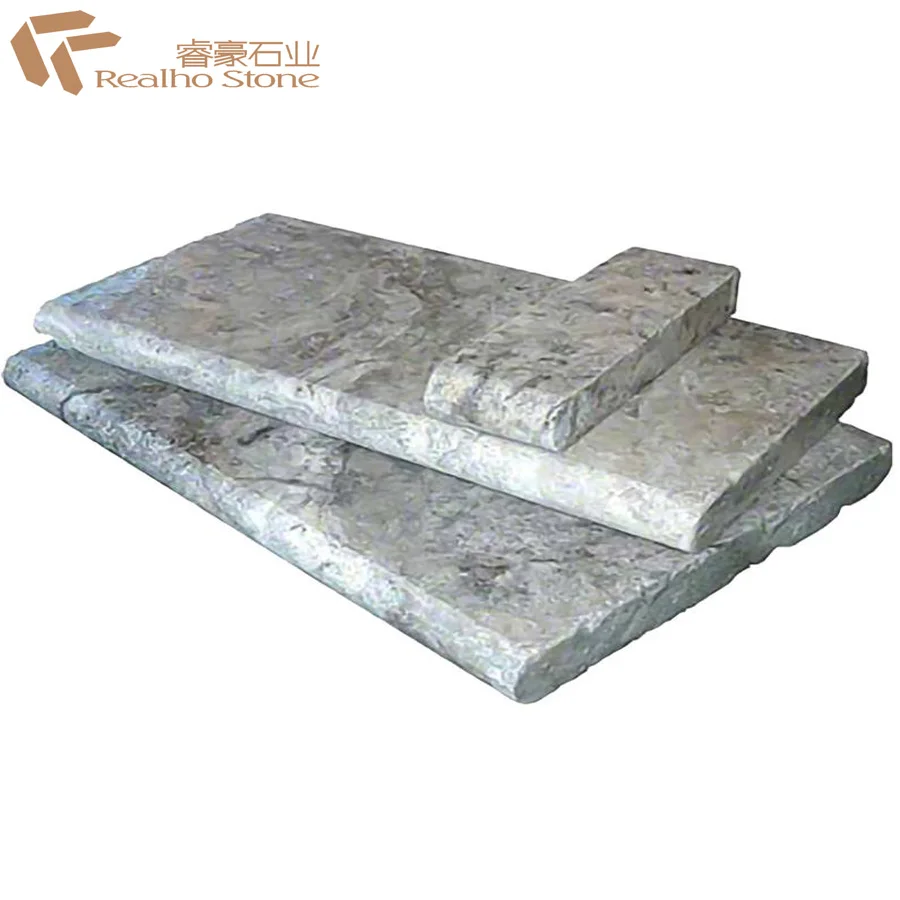 Honed Turkish Silver Travertine for Pool Coping Pavers