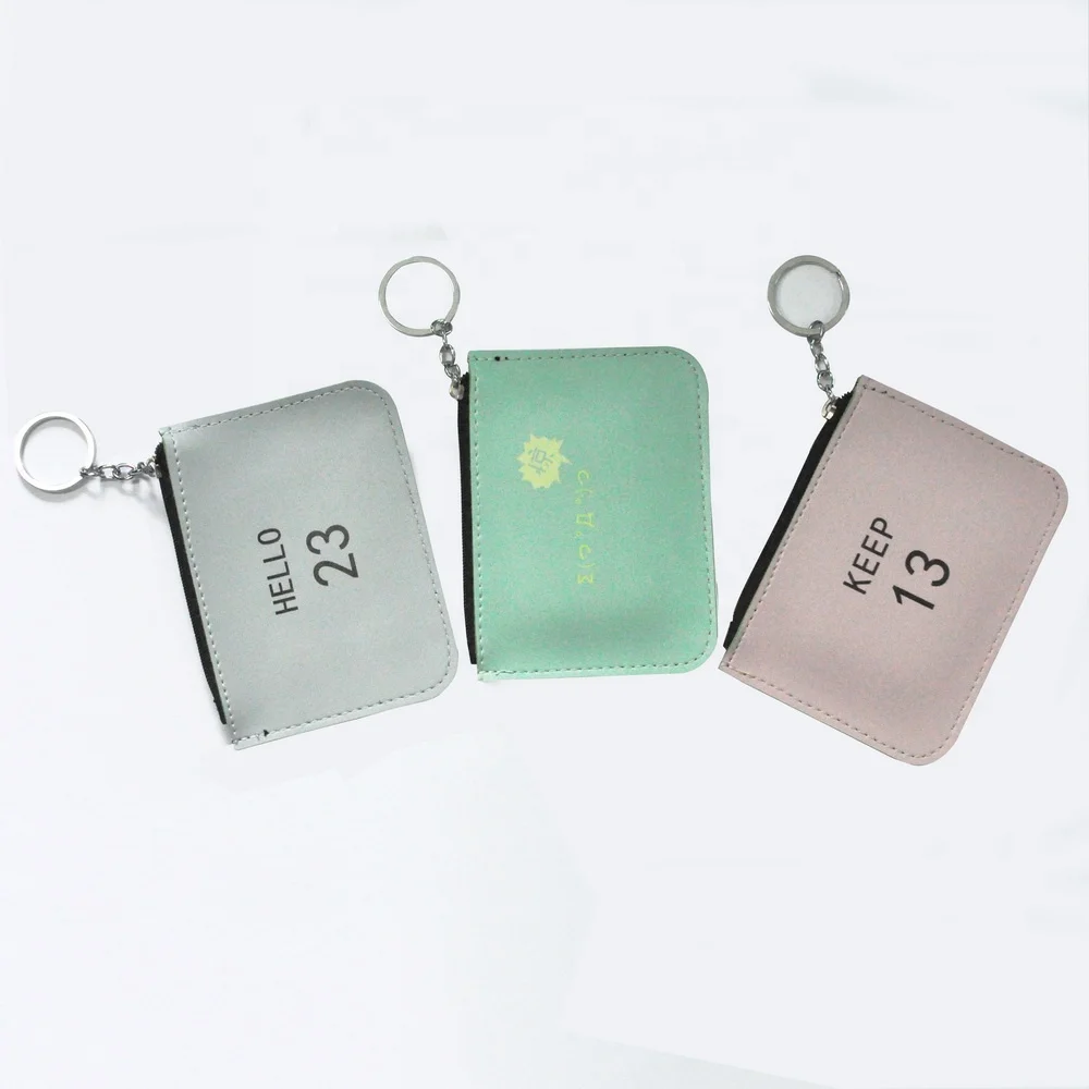GQB001 Персонализированная Зеленая кожаная визитница для удостоверения личности с надписью Keep CALM AND LOVE life
