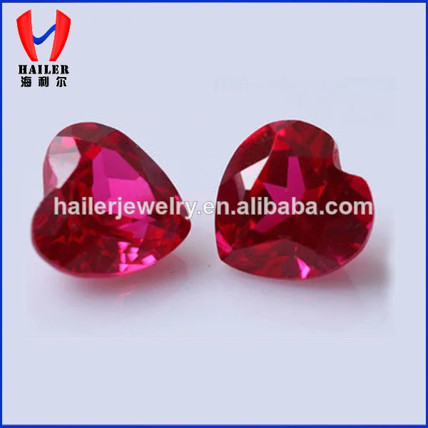 формы сердца синтетических благоприятное бирманского рубина цены