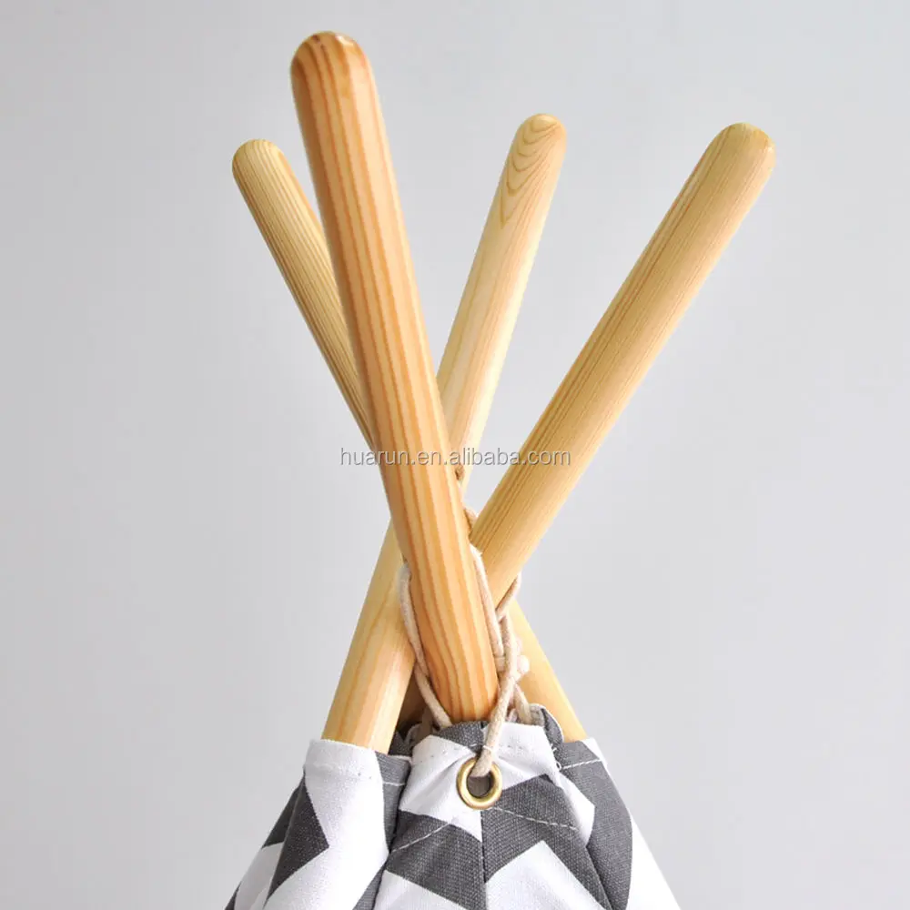 Indoor Teepee Tents  newborn infant Play House chevron canvas teepee tent for Girls and Boys Toddlers Kids Room Xmas Gift