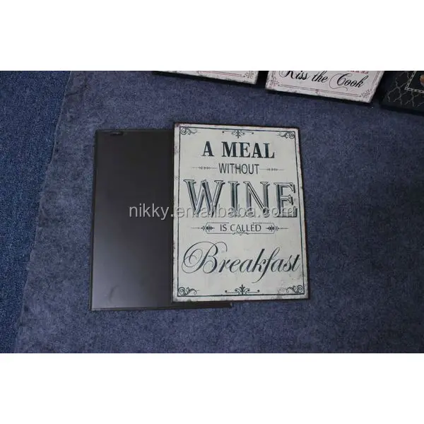 
Vintage style wall decorative metal sign/small metal sign/decorative metal word signs 