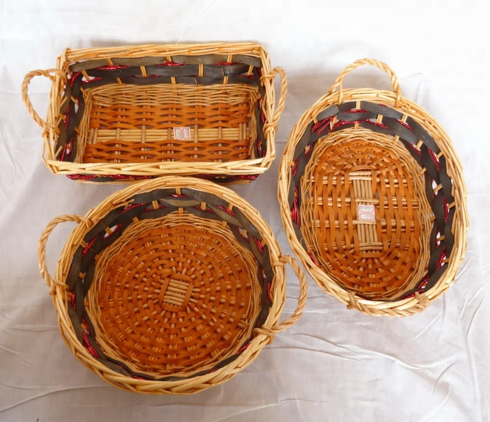  Плетеная корзина из ивы подарочная для