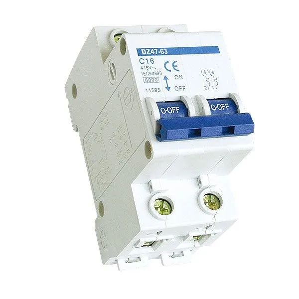 MCB C45N DZ47-63 230V 400V 1P 1Pole 2Pole 3Pole 4Pole 3A 5A 6A 10A 16A 20A 25A 32A 40A 50A 63A 6KA Din rail Mini circuit breaker