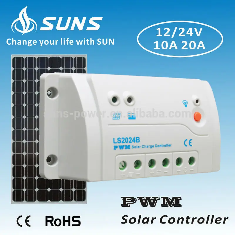 Интеллектуальный шим 12 В 24 В контроллер заряда 20а 30а 40а