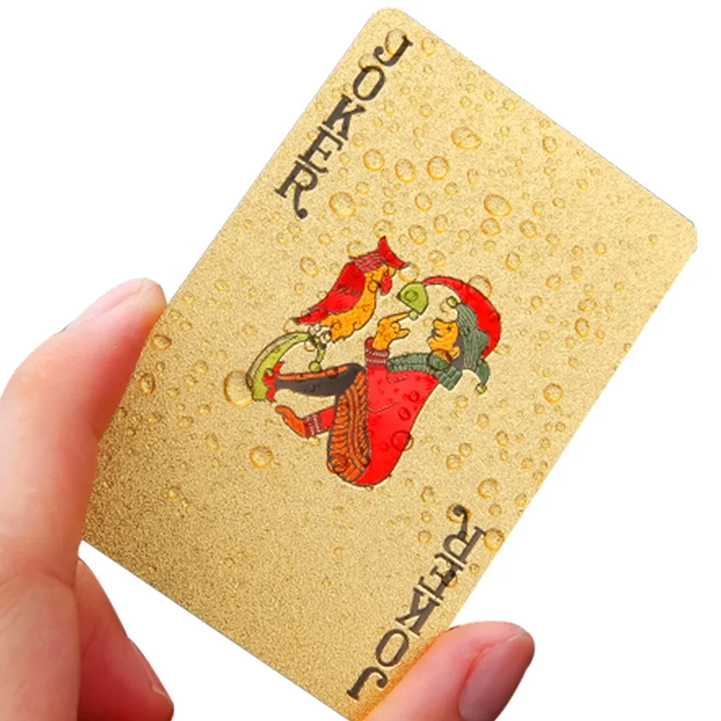 Best Quality Custom Design Silver Gold Foil Poker Playing Cards