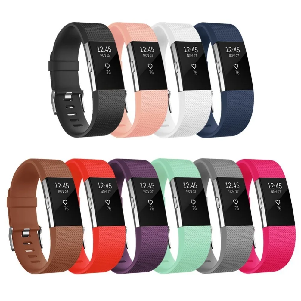 for Fitbit Charge 2 wristband replacement silicone band
