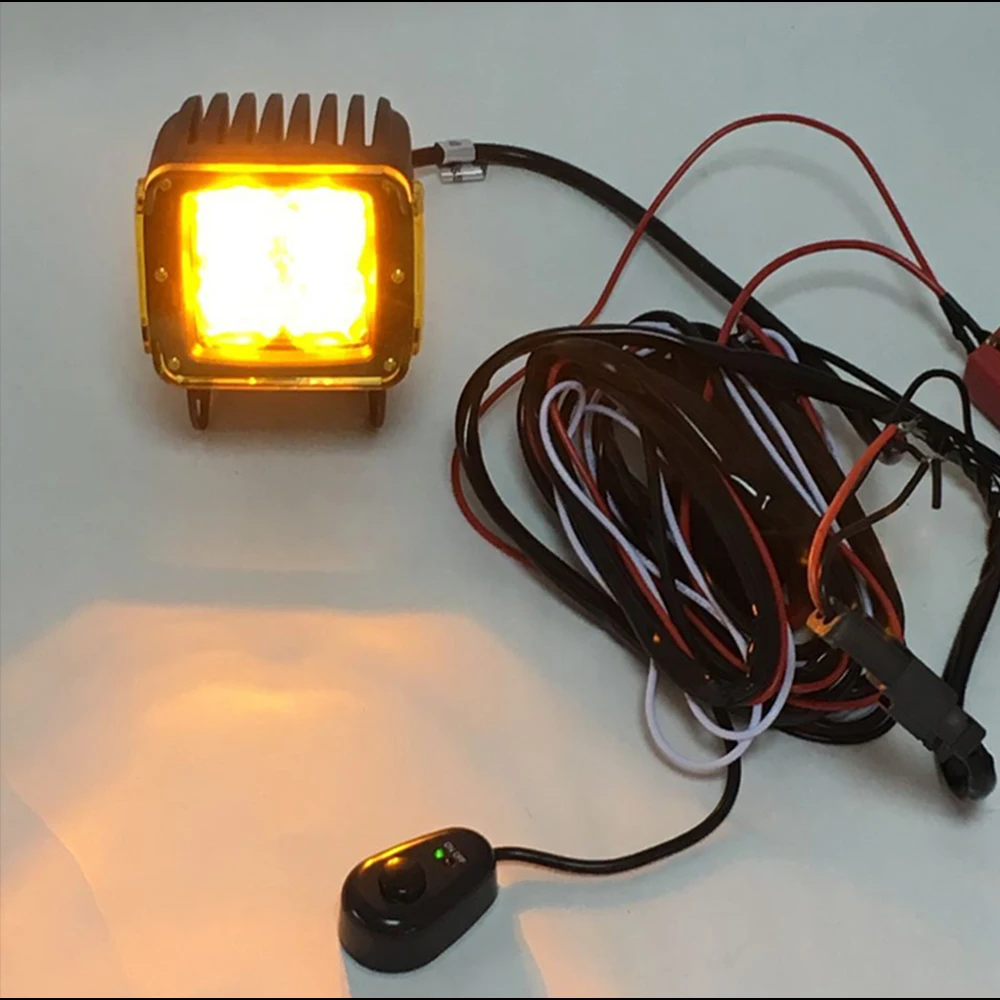 Switch Relay Fuse Wiring Harness Kit, Automotive Remote Control Wiring Harness Kit with Switch For LED Headlight Lightbar