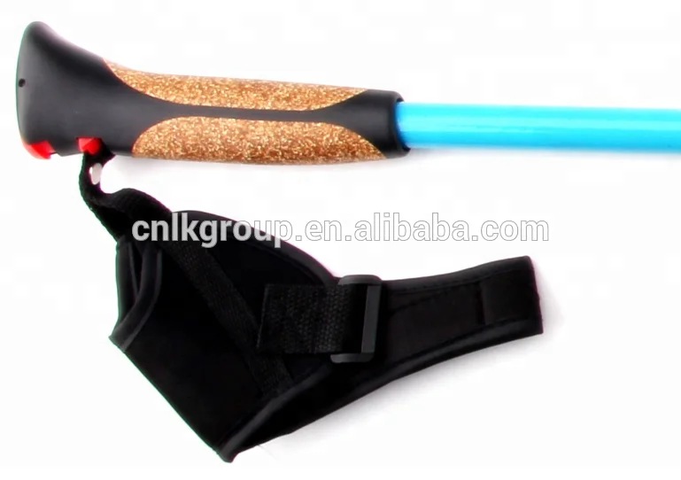 Outdoor Aluminum Alloy 7075 Nordic Hiking CollapsibleTrekking Walking Stick Pole