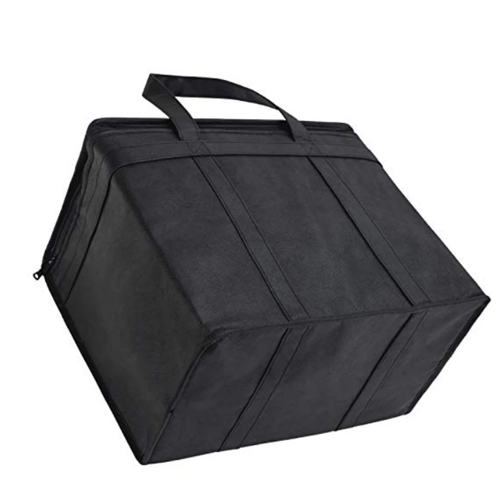 extra Large Insulated Shopping Grocery Bag zipper top aluminum foil Thermal Cooler Tote cold bag foldable