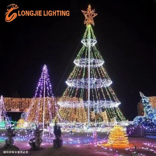 Christmas decoration outdoor string lights mountain king artificial christmas tree