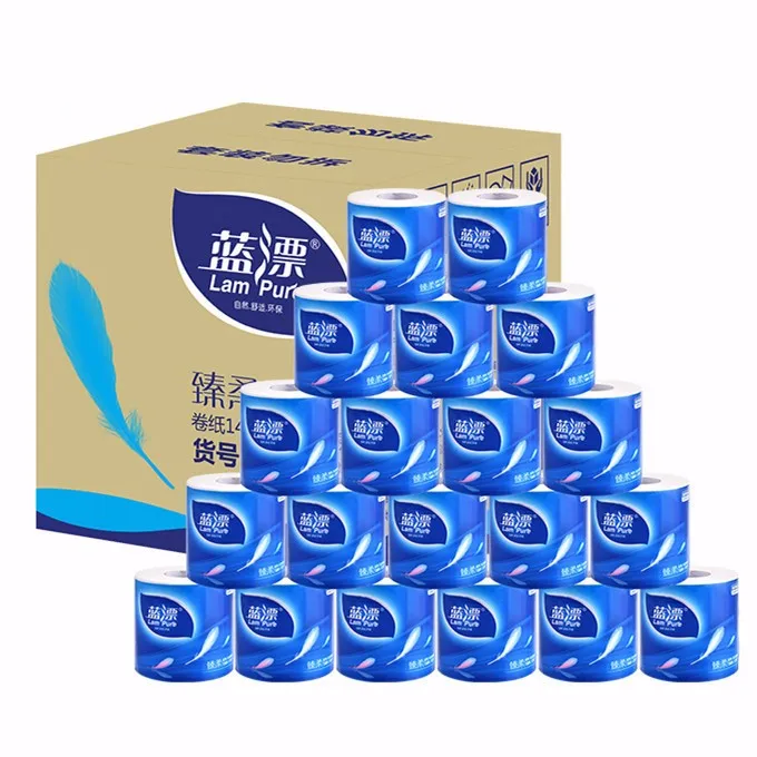 Bamboo Pulp Tube-Free Toilet Paper Tissue Roll