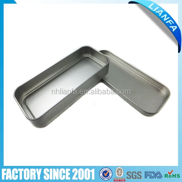 Подарочная/Оловянная коробка для ножей матовая готовая жестяная банка с индивидуальным логотипом прямоугольная металлическая