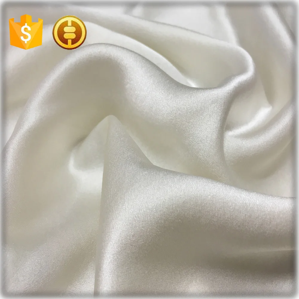pure white satin silk fabric ivory silk satin fabric