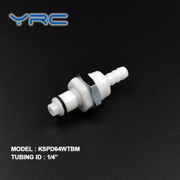 mini shut off hose barb plastic quick disconnect coupling insert