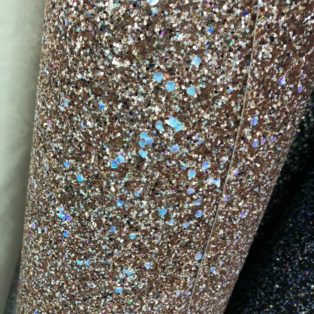 2018 new design super shiny sequin chunky glitter fabric for christmas decoration