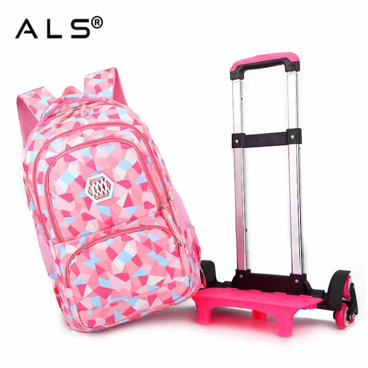 
Wheeled School Bag Children Trolley bag for primary school trolley backpack girls children travel trolley luggage bag 