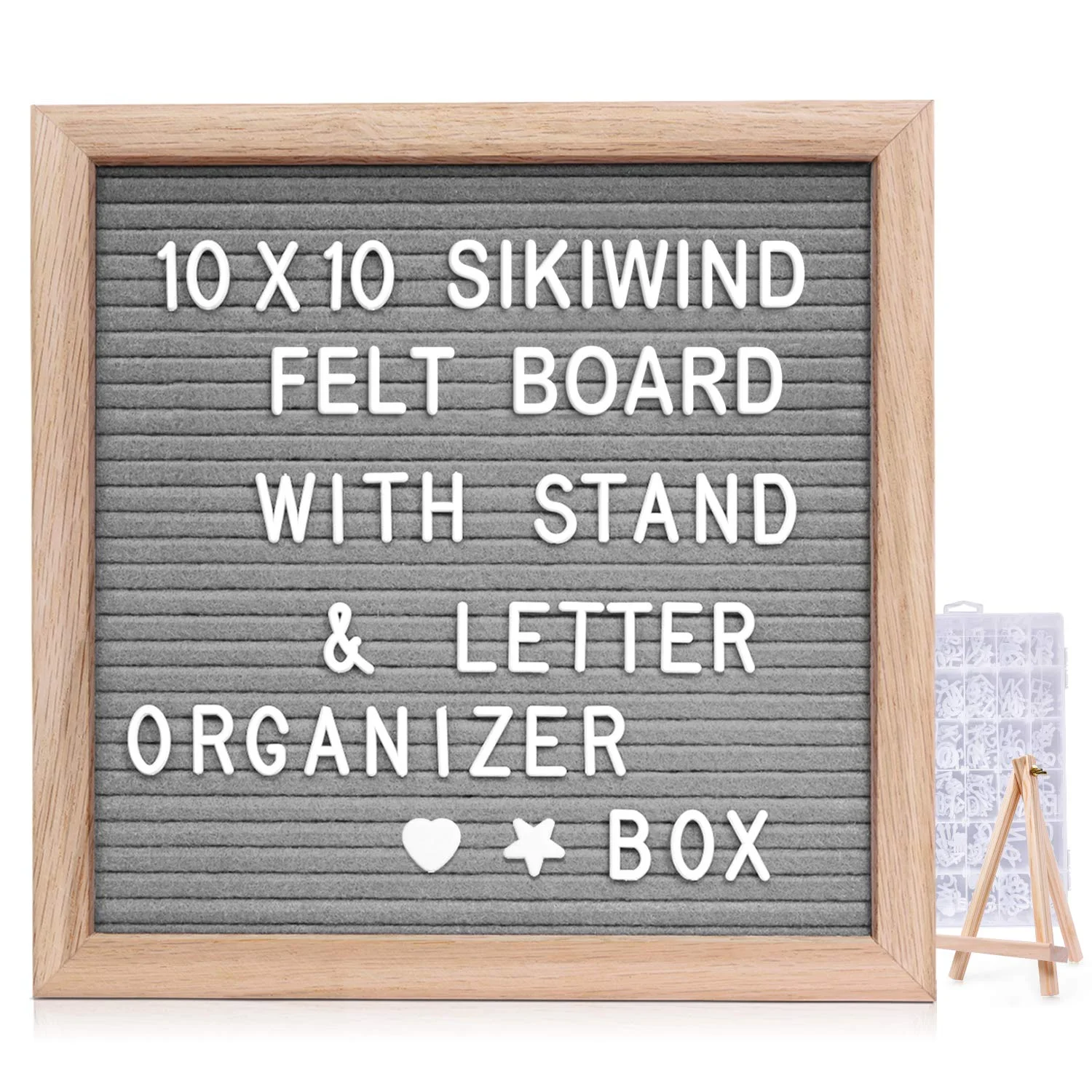 
Cheap wholesale mini peg felt letter board with oak frame 