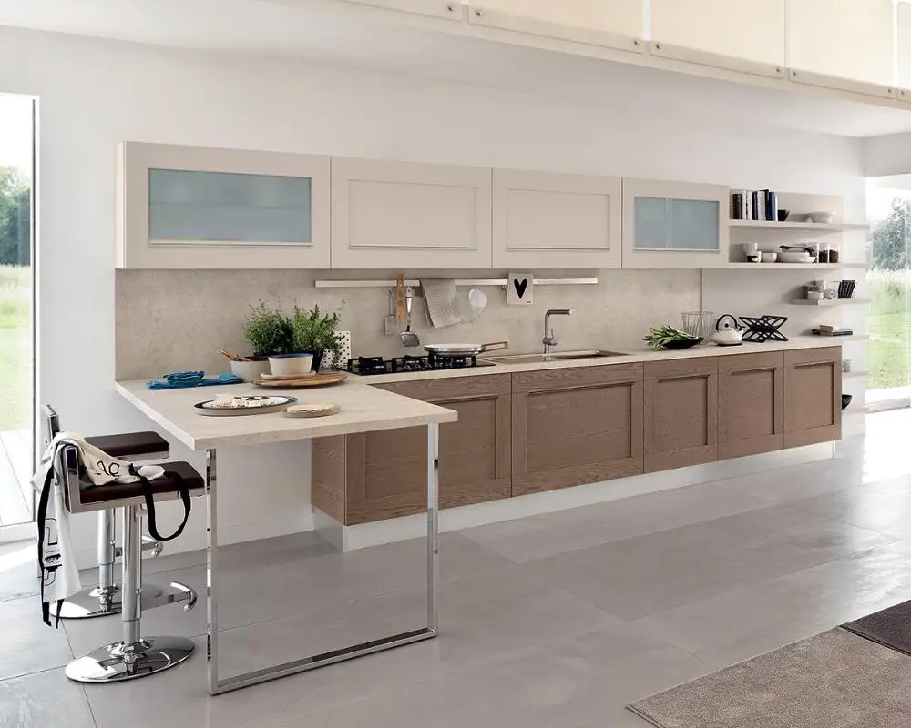 2024 Hangzhou Vermont L Shape Design Fit Kitchen Hanging Kitchen Cabinet Design