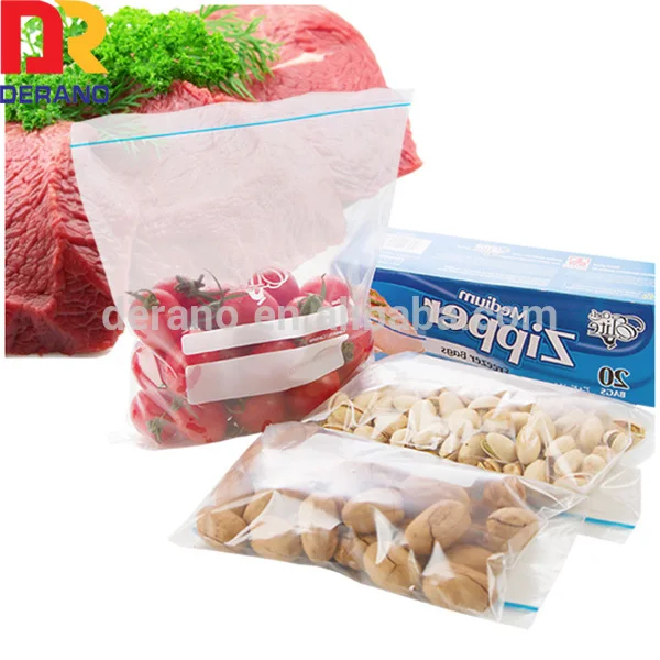 
Custom printing food grade resealable clear zip lock plastic bag accept customized zipper polythene bag 