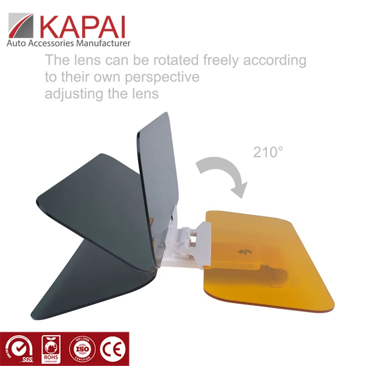 Day and Night Anti-glare best sun visor for car 2 in 1 HD Vision