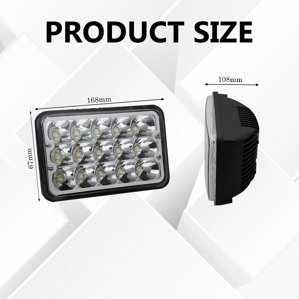 Auto System Truck 5inch Angel Eye 4x6 Inch Led Headlight Lights