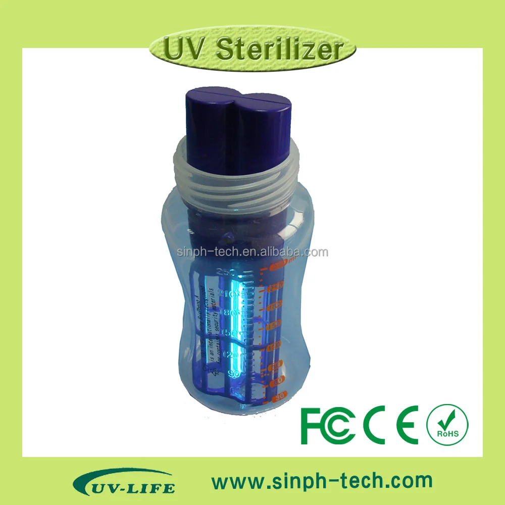 Оптовая продажа стерилизация ставка 99.9% ультрафиолетовый УФ озоновые палочка стерилизатор Свет Портативный Горячий башмак дезинфектор батарея фиолетового цвета из АБС-пластика, 5 В/2W