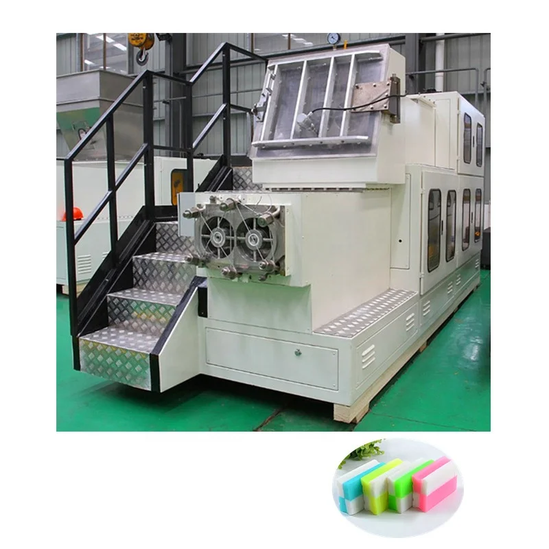 Bar Soap Press Machine for Colourful Soap Pressing Making Machine Manufacturing Plant Embossing & Cutting Automatic 300-3000kg/h