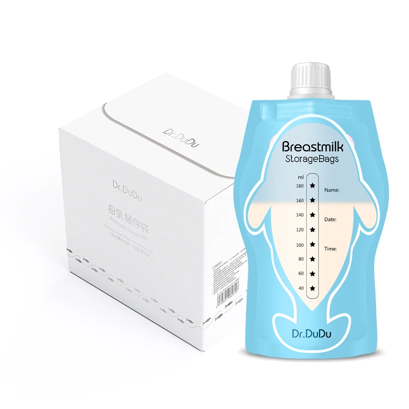 180ml fashion 2020 hot baby breast milk storage bags BPA free with twist top