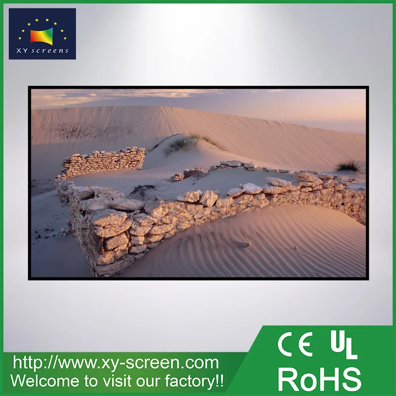 Xyscreen 120 дюймов 1080 P HD Домашний кинотеатр узкий фиксированной рамка экрана проектора