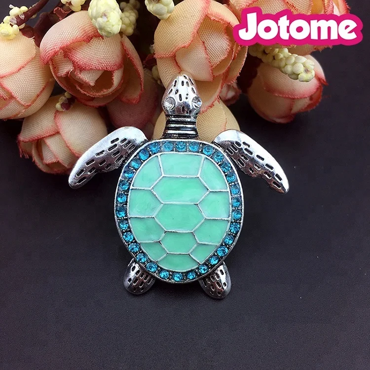 
Jewelry Sets 48mm green enamel rhinestone sea turtle designer charms animal pendant necklaces 