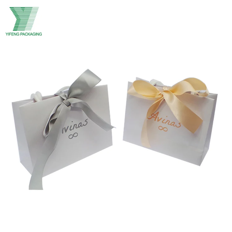 High quality in guangzhou with top grade packing custom small boutique gift bags jewellery gift pouch promotional paper gift bag