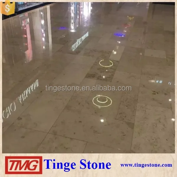 Фабричная плитка из ископаемого камня цвета бежевый Юра