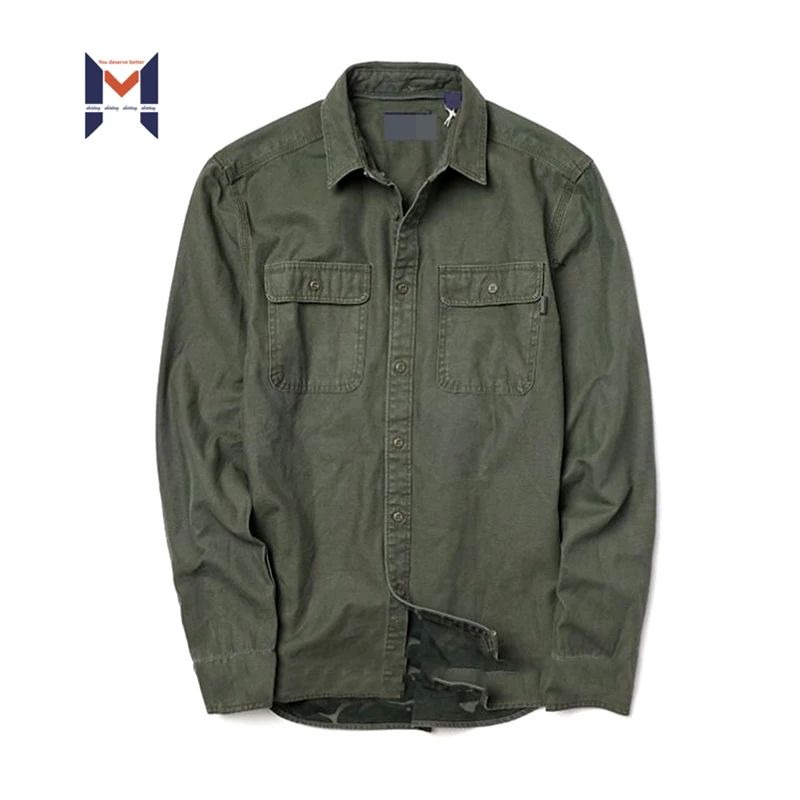 Модная мужская Ковбойская Рубашка с длинным рукавом, Oem-сервис, Мужская джинсовая рубашка из чистого хлопка для охоты