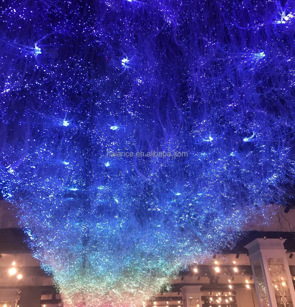 Оптоволоконное освещение для свадебного зала