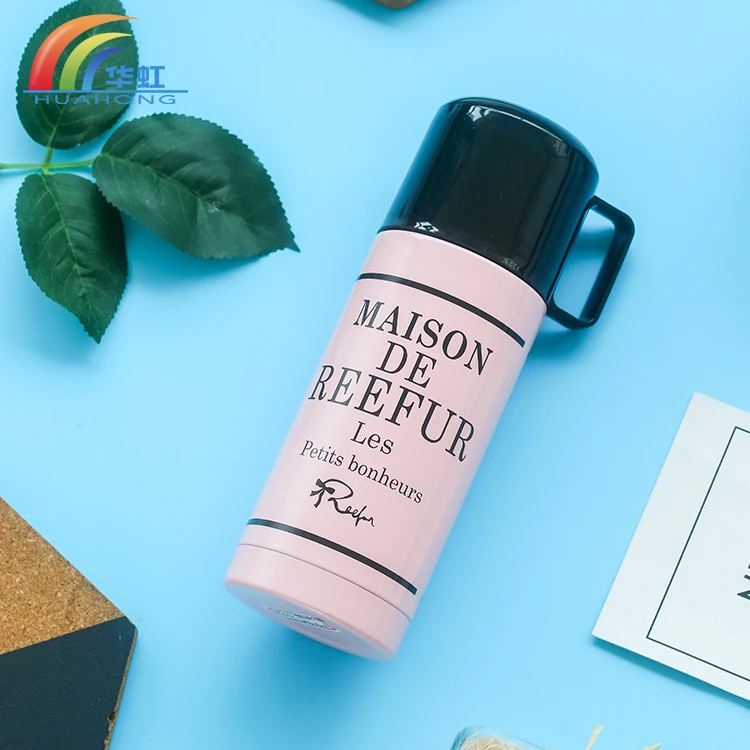 Portable double wall thermos glass refill vacuum flask manufacturer