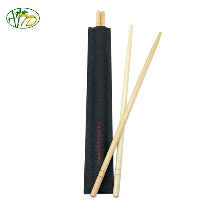 Hot Popular Logo Printing Round Bamboo Disposable Chopstick new style 20cm bamboo round chopstick